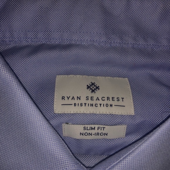 Men’s Blue Ryan Seacrest Distinction Dress Shirt - Picture 2 of 3
